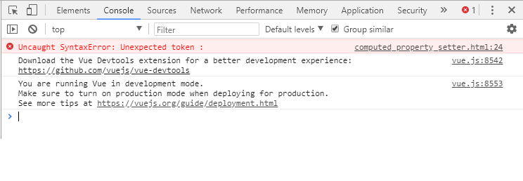 未安装devtool时的报错页面