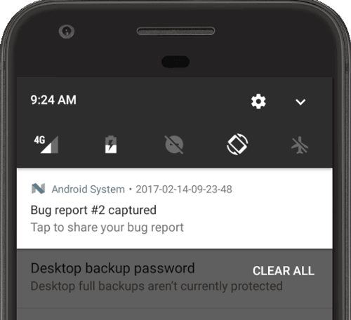 Capture and read bug reports - 图2